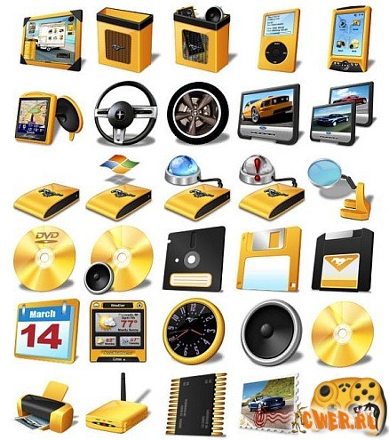 Yellow Folders Icons