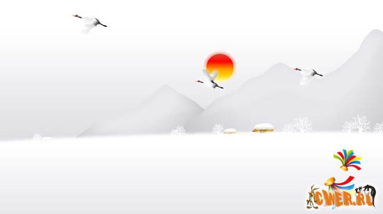 Зимние векторные фоны