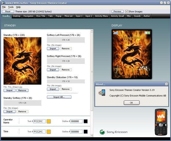 Sony Ericsson Themes Creator 3.19