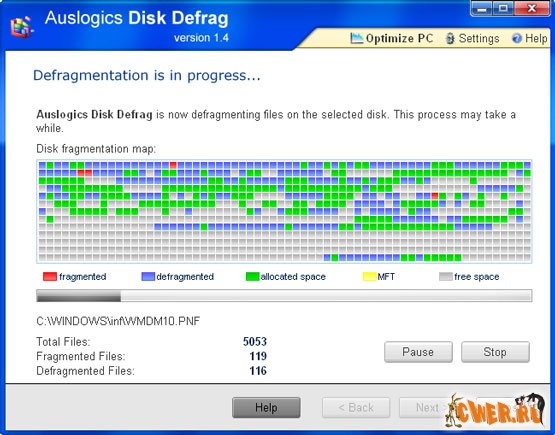 Auslogics Disk Defrag 1.4.14.300