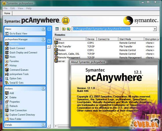 Symantec pcAnywhere v12.1.0 build 446 RETAIL iso