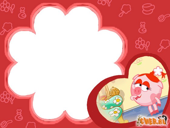 12 детских рамок со смешариками