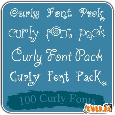 100 Curly Fonts