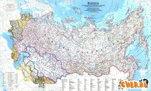 Карта России от National Geographic