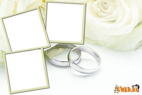 Свадебные рамки для фотографий