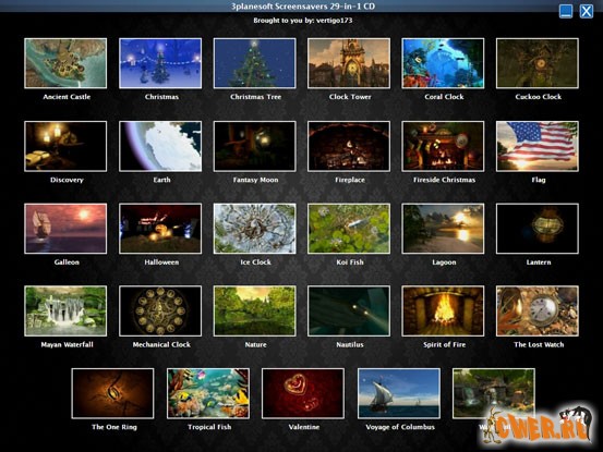 3planesoft Screensavers 29 в 1 CD