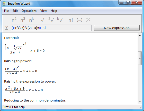 Equation Wizard v1.2