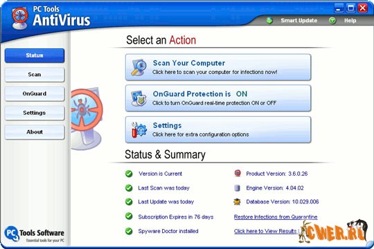 PC Tools AntiVirus Free Edition 3.6.0.34