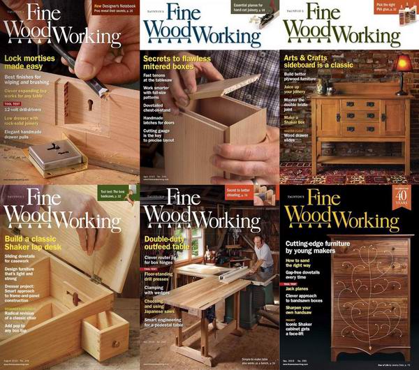 подшивка архив Fine Woodworking №245-250 January-December 2015