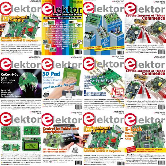Elektor Electronics №1-12 January-December 2014 USA Архив подшивка 2014