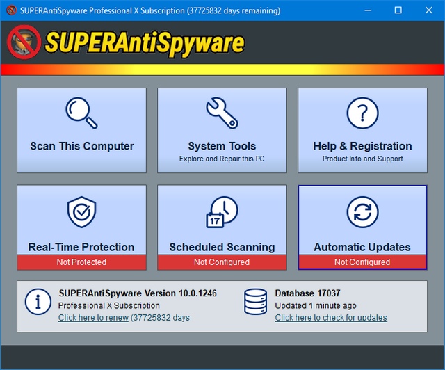 программу SUPERAntiSpyware Professional X