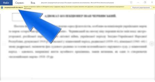 Как отключить защищенный просмотр в Microsoft Office (Word, Excel...)