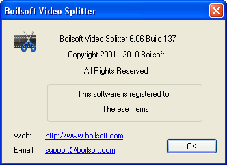 Boilsoft Video Splitter 6.06 Build 137