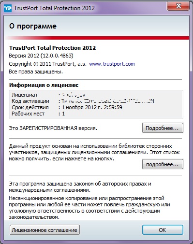 TrustPort Total Protection 12.0.0.4864