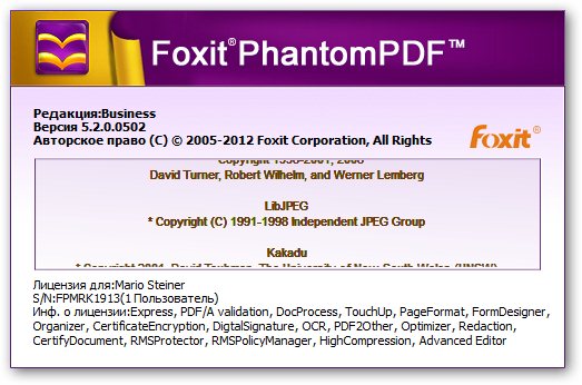 Portable Foxit PhantomPDF Business 5.2.0.0502