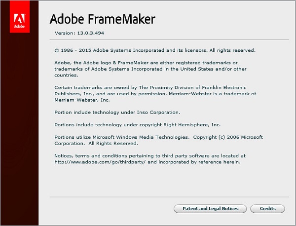 Adobe FrameMaker 2015 13.0.3