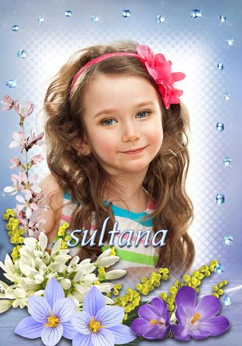 Цветочная рамка для фото - Запах весенних цветов