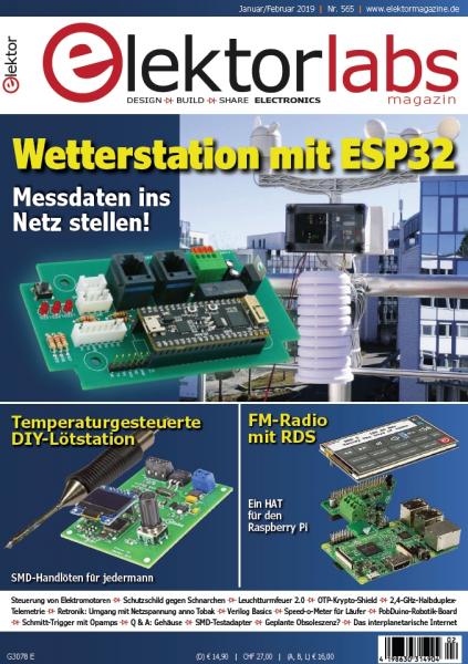 Elektor Electronics №1 (Januar-Februar 2019) Germany