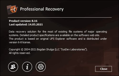 UFS Explorer Professional Recovery 8.16.0.5987