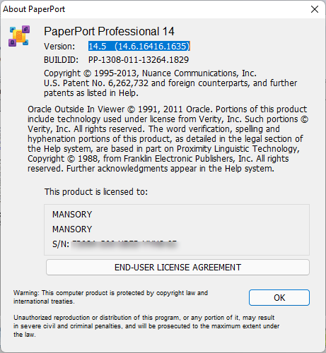 Nuance PaperPort Professional 14.6.16416.1635