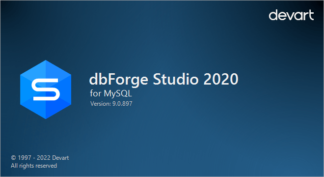 dbForge Studio 2020 for MySQL Enterprise 9.0.897