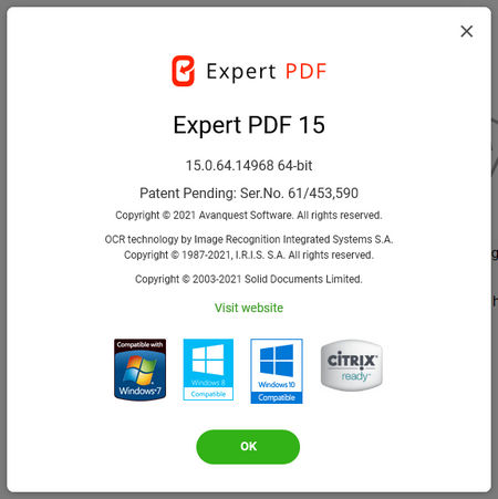 Avanquest eXpert PDF Ultimate 15.0.64.14968