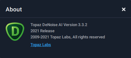 Topaz DeNoise AI 3.3.2 + Portable