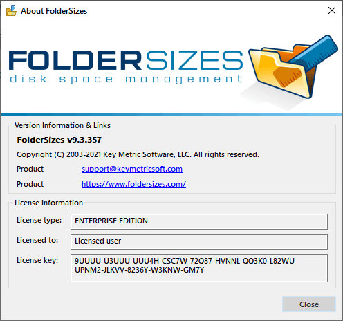 FolderSizes 9.3.357 Enterprise Edition