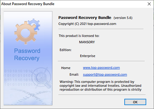 Portable Password Recovery Bundle 5.6 Professional / Enterprise