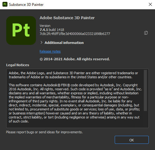 Adobe Substance 3D Painter 7.4.1.1418