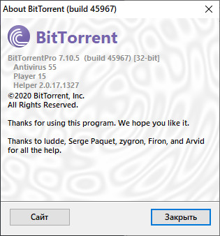 BitTorrent Pro 7.10.5 Build 45967