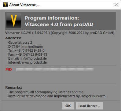proDAD VitaScene 4.0.291
