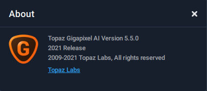 Topaz Gigapixel AI 5.5.0