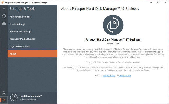 Paragon Hard Disk Manager 17 Business 17.16.6