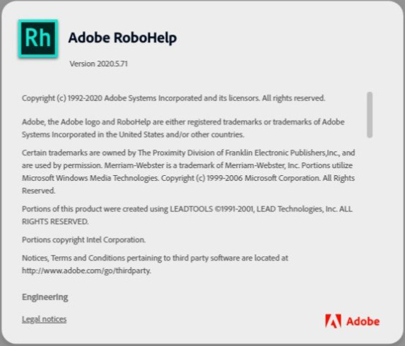 Adobe RoboHelp 2020.5.0