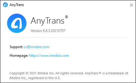AnyTrans for iOS 8.8.3.20210707
