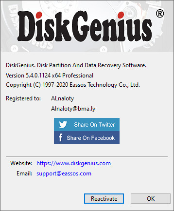 DiskGenius Professional 5.4.0.1124
