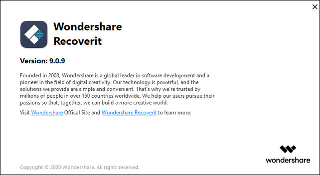 Wondershare Recoverit 9.0.9.6