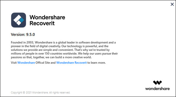 Wondershare Recoverit 9.5.0.39