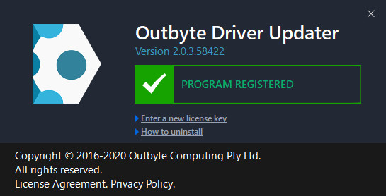 Outbyte Driver Updater 2.0.3.58422