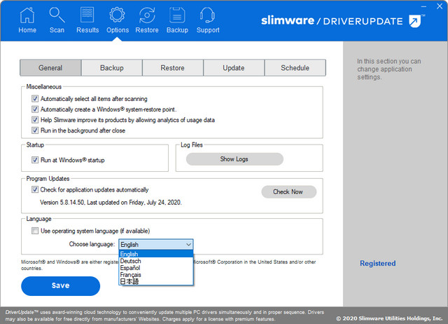 SlimWare DriverUpdate 5.8.14.50