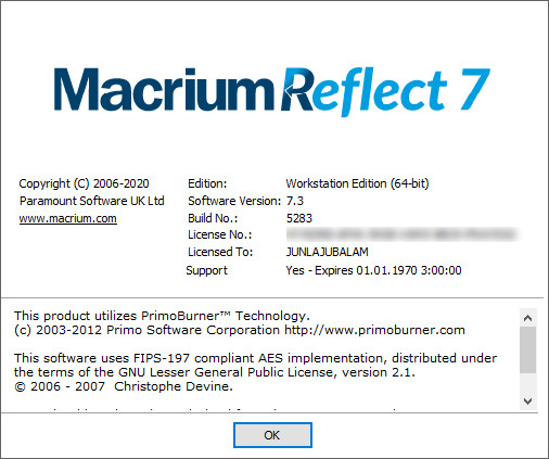 Macrium Reflect 7.3.5283 Workstation / Server Plus