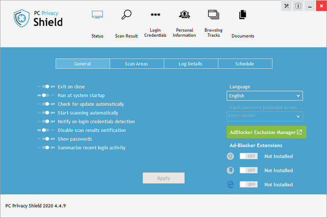 ShieldApps PC Privacy Shield 2020 4.4.9