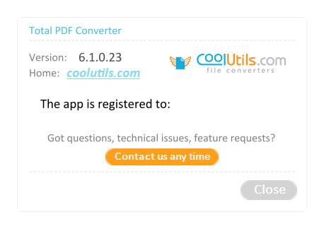 Coolutils Total PDF Converter 6.1.0.23