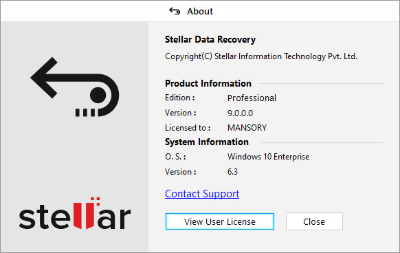 Stellar Data Recovery Professional 9.0.0.0