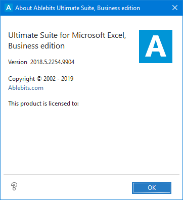 Ablebits Ultimate Suite for Excel Business Edition 2018.5.2254.9904