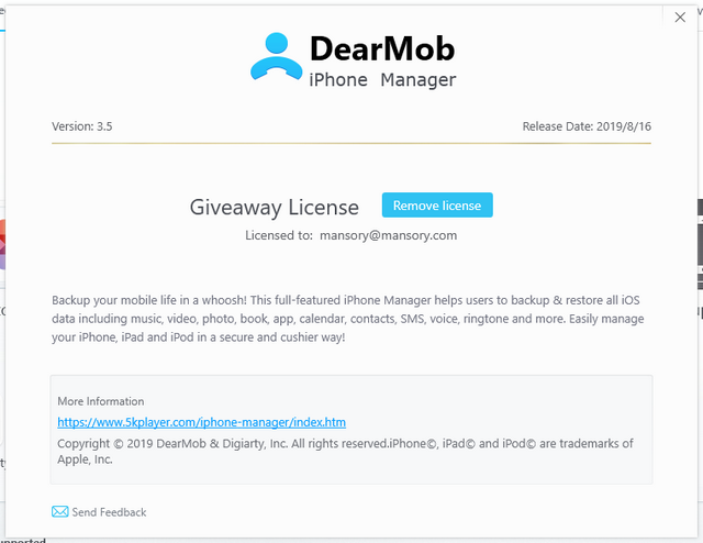 DearMob iPhone Manager 3.5