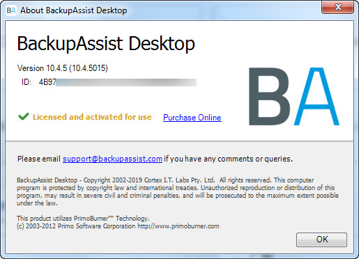 BackupAssist Desktop 10.4.5