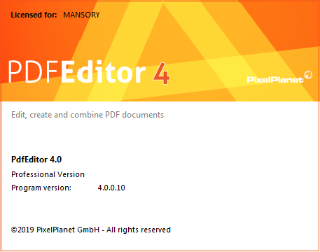 PixelPlanet PdfEditor 4.0.0.10
