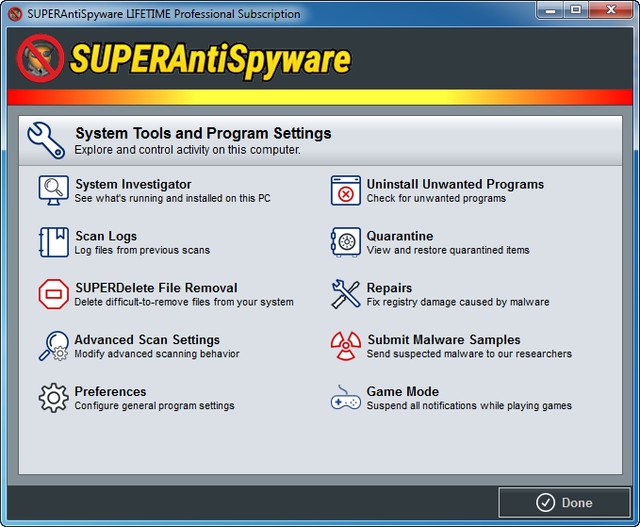 SUPERAntiSpyware Professional 8.0.1032